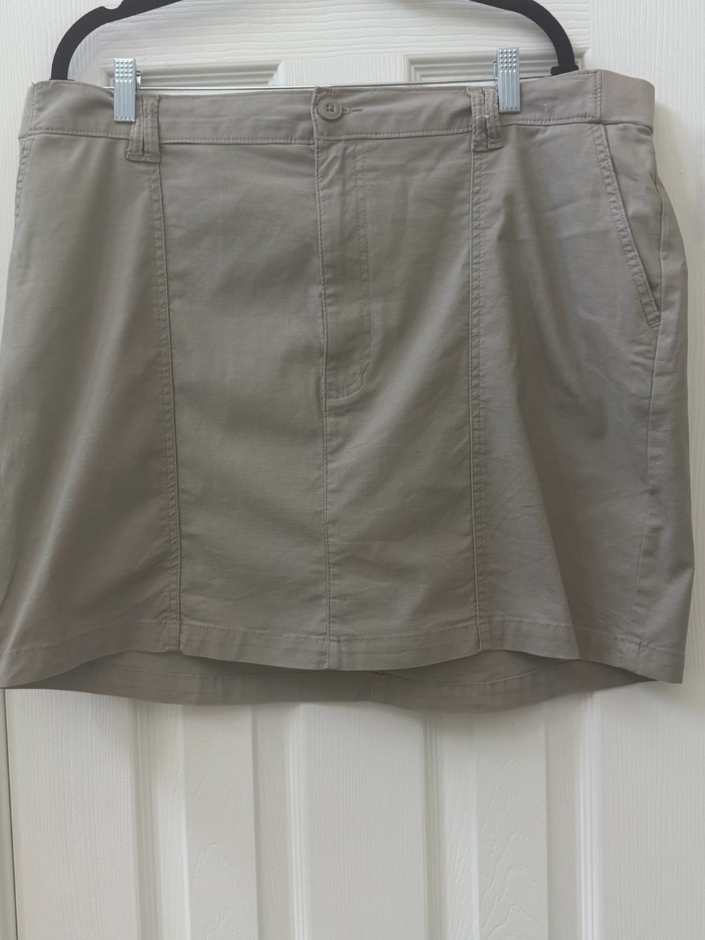 Lee Plus Size Skort 20 Khaki Stretch Cotton Active Casual Travel Skirt